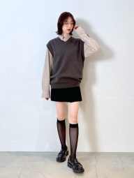 В'язана жилетка UNIQLO 1159851104 (Сірий XS)