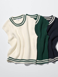 Вязаная жилетка UNIQLO 1159851986 (Синий XL)