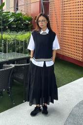 Вязаная жилетка UNIQLO 1159851987 (Синий XXL)