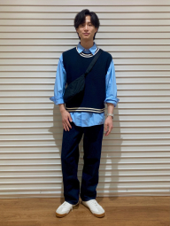 Вязаная жилетка UNIQLO 1159851987 (Синий XXL)