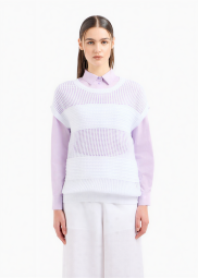 Женская вязаная жилетка Armani Exchange 1159854055 (Белый XS)