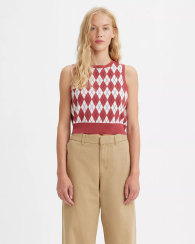 Женская вязаная жилетка Levi's 1159854291 (Красный L)