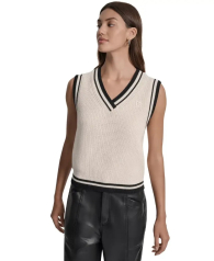 В'язаний жилет DKNY з логотипом 1159863836 (Молочний M)