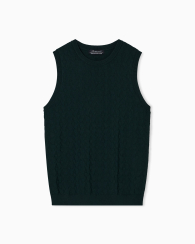 Женская вязаная жилетка Armani Exchange 1159864267 (Зеленый XS)