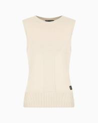Женская вязаная жилетка Armani Exchange 1161830940 (Бежевый XL)