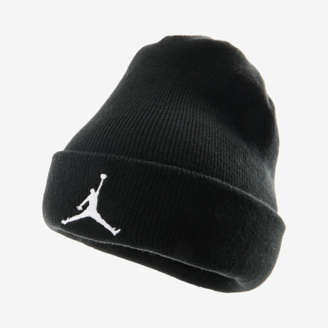 Подростковый вязаный набор Jordan Nike шапка и перчатки 1159860414 (Черный 8-20) на обхват головы 54-58 см