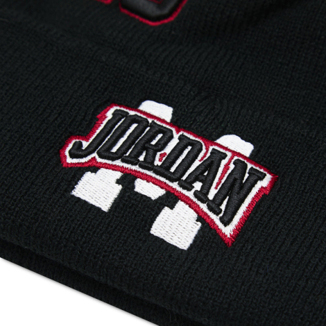 Детский вязаный набор Jordan Nike шапка и перчатки 1159862057 (Черный 8-20) на обхват головы 54-58 см