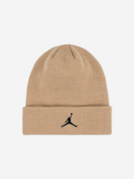 Подростковый вязаный набор Jordan Nike шапка и перчатки 1159981207 (Бежевый 8-20) на обхват головы 54-58 см