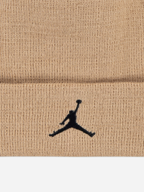Подростковый вязаный набор Jordan Nike шапка и перчатки 1159981207 (Бежевый 8-20) на обхват головы 54-58 см