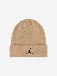 Подростковый вязаный набор Jordan Nike шапка и перчатки 1159981207 (Бежевый 8-20) на обхват головы 54-58 см