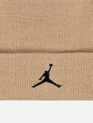 Подростковый вязаный набор Jordan Nike шапка и перчатки 1159981207 (Бежевый 8-20) на обхват головы 54-58 см
