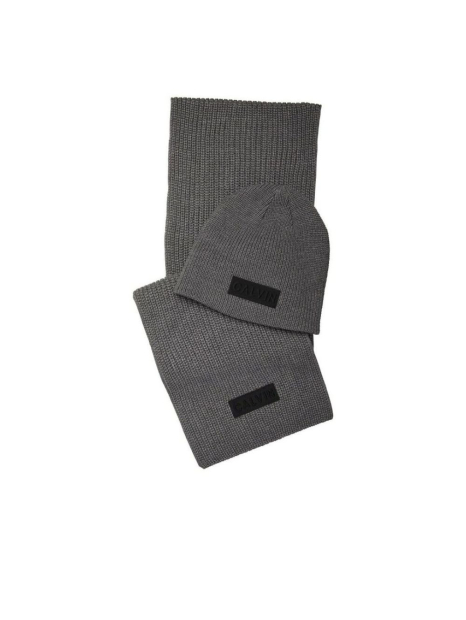 Набор Calvin Klein шапка и шарф 1159850943 (Серый One size)