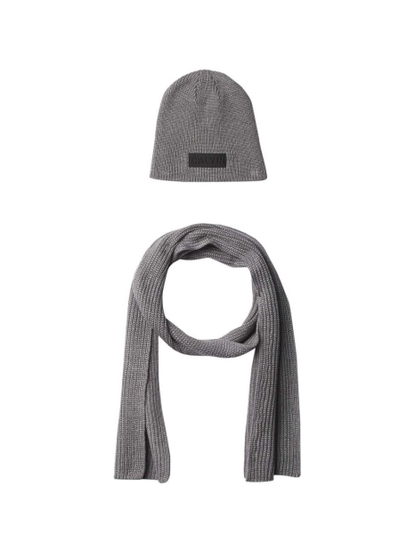Набор Calvin Klein шапка и шарф 1159850943 (Серый One size)