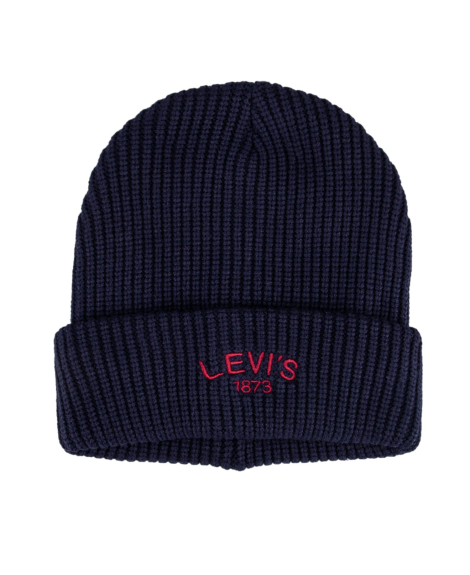 Набор в фирменной коробке Levi's шапка и шарф 1159853913 (Синий One size)