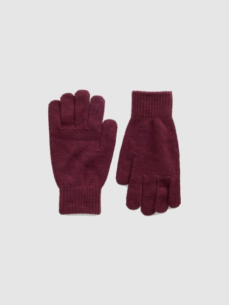 Набор GAP шапка и перчатки 1159857571 (Бордовый One size)