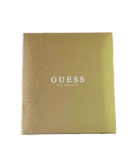 Вязаный набор со стразами Guess шапка и шарф в подарочной коробке 1159859529 (Леопардовый One size)