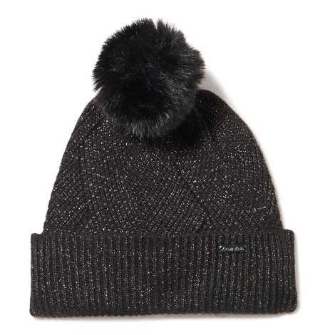 Зимний набор Calvin Klein шапка с помпоном и шарф 1163104456 (Черный One size)
