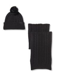 Набір DKNY шапка та шарф 1159840638 (Чорний One size)