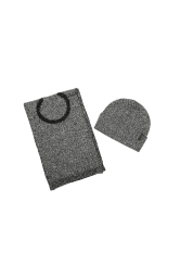 Набор Calvin Klein шапка и шарф 1159841833 (Серый One size)