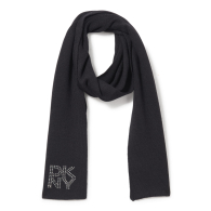 Набор DKNY шапка и шарф со стразами 1159844961 (Черный One size)