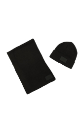 Набор Calvin Klein шапка и шарф 1159846394 (Черный One size)