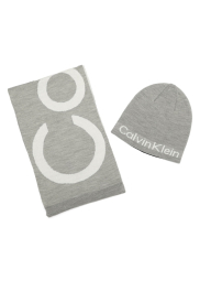 Набор Calvin Klein шапка и шарф 1159853849 (Черный/Серый One size)