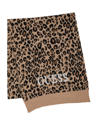 Вязаный набор со стразами Guess шапка и шарф в подарочной коробке 1159859529 (Леопардовый One size)