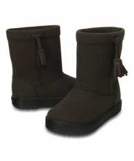 Черевички Crocs дитячі коричневі стильні US c6 EUR 22-23 демісезонні чобітки