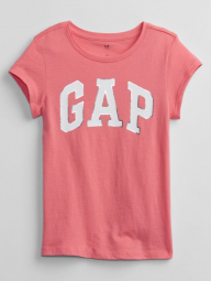 Футболка для девочки GAP с блестящим логотипом 1159761907 (Розовый, 99-114)