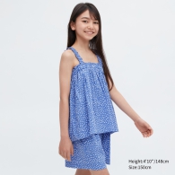 Блуза для девочки UNIQLO 1159793480 (Синий, 145-154)