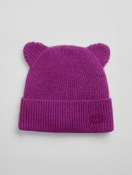 Детская теплая шапка GAP бини 1159772462 (Розовый, S/M)