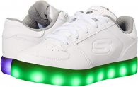 Миготливі кросівки LED Skechers US 8 EUR 41 снікерси біла шкіра оригінал Скетчерс