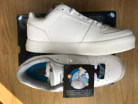Миготливі кросівки LED Skechers US 7,5 EUR 40 снікерси біла шкіра оригінал Скетчерс