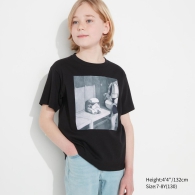Детская футболка Uniqlo с принтом Star Wars 1159787532 (Черный, 130)