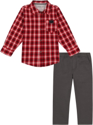 Детский костюм Calvin Klein рубашка и штаны 1159800855 (Красный/Серый, 10)