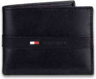 Гаманець шкіряний Tommy Hilfiger гаманець art588665 (Чорний)