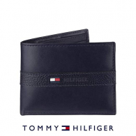 Шкіряний гаманець чоловічий Tommy Hilfiger оригінал синій брендовий гаманець, портмоне