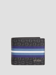 Стильний чоловічий гаманець Guess з екошкіри 1159796050 (Чорний, One size)