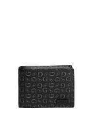 Подвійний чоловічий гаманець Guess з картхолдером 1159797330 (Чорний, One size)