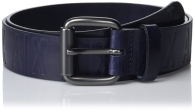 Мужской кожаный ремень Armani Exchange с логотипом 1159803648 (Синий, 30)