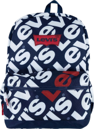 Большой рюкзак Levi's на молнии с логотипом 1159776532 (Синий, One Size)