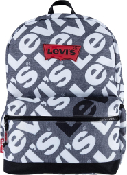 Большой рюкзак Levi's на молнии с логотипом 1159777048 (Серый, One Size)