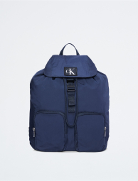 Большой рюкзак Calvin Klein с застежкой и карманами 1159777465 (Синий, One size)