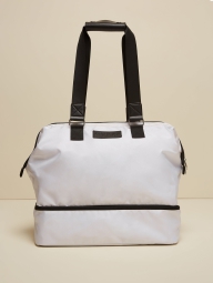 Дорожня сумка з логотипом GUESS на блискавці 1159794223 (Білий, One size)