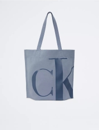 Велика сумка Calvin Klein шоппер із логотипом 1159797640 (Білий/синій, One size)