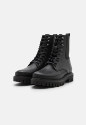 Мужские кожаные ботинки Tommy Hilfiger на шнурках 1159776518 (Черный, 46)