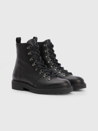 Мужские кожаные ботинки Tommy Hilfiger на шнурках 1159776797 (Черный, 45)