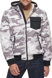Мужской бомбер Levi's куртка с подкладкой из шерпы 1159802811 (Камуфляж, S)
