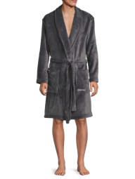 Мужской халат Calvin Klein мягкий 1159780623 (Серый, L/XL)