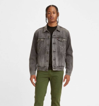 Мужская джинсовая куртка Levi's джинсовка 1159777469 (Серый, L)